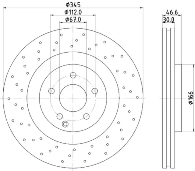 355110132 - : Disc Brake Rotor for Hella Pagid Image