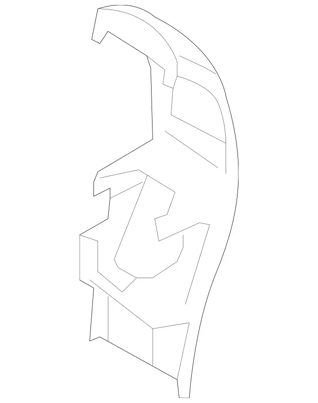 16468025009051 - Body: Rear Cover for Mercedes-Benz Image