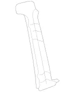 20869010257D48 - Body: Lock Pillar Trim for Mercedes-Benz Image