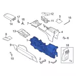 LJ6Z78045A36AA - Body: Console Base for Ford: Escape Image
