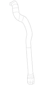 1665011982 - : Molded Hose for Mercedes-Benz: GL63 AMG, GLE63 AMG S, GLS63 AMG Image