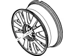 8F9Z1007A - Suspension: Wheel, Alloy for Ford: Taurus X Image