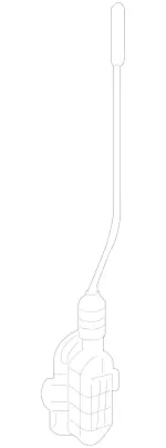 2077200593 - Front Doors: Securing Rod for Mercedes-Benz Image