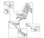 1679201817 - Rear Seat Bench: Seat Frame Base for Mercedes-Benz Image