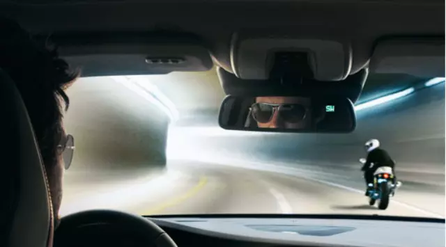 Rear-View Mirror Auto-Dimming With Compass - Volvo (31402730)