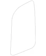 9108113400 - Body: Mirror Glass for Mercedes-Benz: Sprinter 1500, Sprinter 2500, Sprinter 3500, Sprinter 3500XD, Sprinter 4500 Image