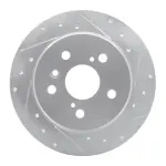 63176114R - : DFC Brake Rotor - Drilled and Slotted - Silver for DYNAMIC FRICTION Image