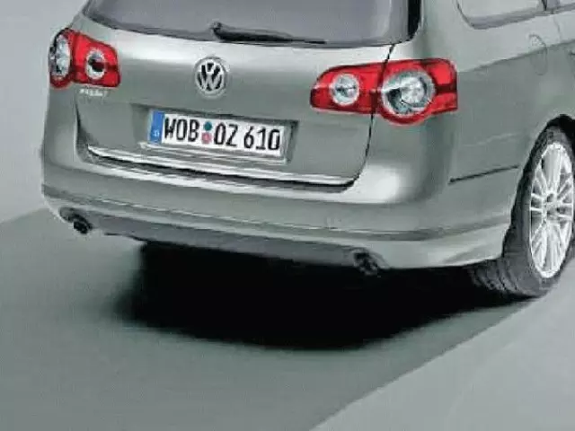 3C9071620DSA7W - Exterior: Rear Valance, Dual Exhaust (4motion V6) for Volkswagen: Passat Image