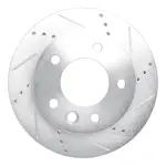 63140042R - : DFC Brake Rotor - Drilled and Slotted - Silver for DYNAMIC FRICTION Image