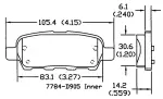 13050708 - : Disc Brake Pad Set for OmniParts Image