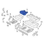 ML3Z1663840A - Body: Seat Cushion Pad for Ford Image