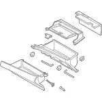 JD9Z5406010AB - Body: Glove Box Assembly for Lincoln: Continental Image
