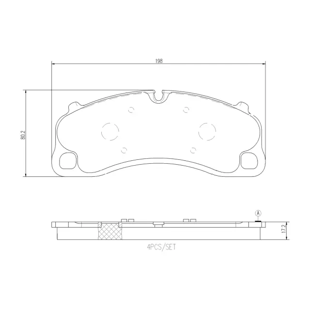 P65048N - Brakes &amp; Brake Parts: PRIME Ceramic Brake Pad Set for Brembo Image