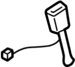 86843AM801 - Electrical: Buckle End for Infiniti Image