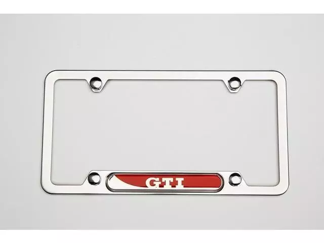 License Plate Frame - Gti - Polished - Volkswagen (5GV-071-801)