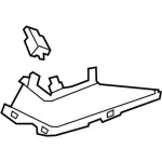 DV6Z5831011BB - Body: Upper Trim for Ford: Focus Image