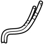 5F2Z18472AA - HVAC: Heater Hose for FORD Image
