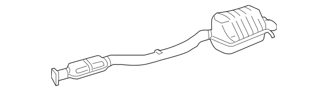 2034906021 - Exhaust System: Exhaust Pipe for Mercedes-Benz: C230, C280, C350 Image image