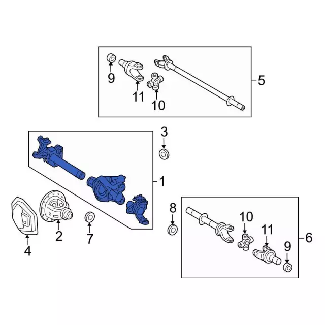 DC3Z3010C - Driveline &amp; Axles: Differential Housing for Ford: F-250 Super Duty, F-350 Super Duty Image