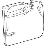 2C3Z3623943AAA - Body: Door Trim Panel for Ford: Excursion, F-250 Super Duty, F-350 Super Duty, F-450 Super Duty, F-550 Super Duty Image