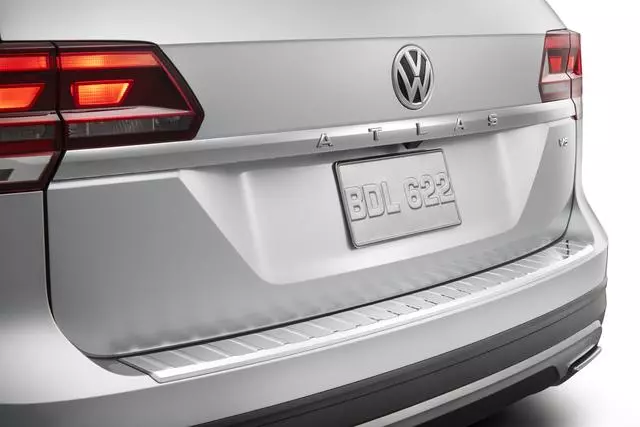 3CN061195DML - Exterior: Rear Bumper Protection Plate - Chrome for Volkswagen: Atlas Image