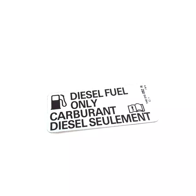 1H0010092R - Body: Fuel Label for Volkswagen: Beetle, Jetta Image