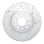63159065R - : DFC Brake Rotor - Drilled and Slotted - Silver for DYNAMIC FRICTION Image
