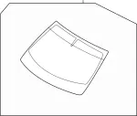 G27001BA2B - : Windshield for INFINITI: EX35, EX37, QX50 Image