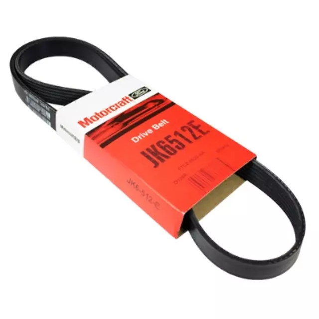 JK6512E - Cooling System: Serpentine Belt for Ford: Aerostar, E-250 Econoline Club Wagon, E-350 Econoline, E-350 Econoline Club Wagon, Econoline Super Duty, Escort, F-250, F-350, F-Super Duty, LTD | Lincoln: Continental, Town Car | Mercury: Grand Marquis, Tracer Image