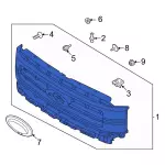 ML3Z8200EA - : Grille for Ford: F-150 Image