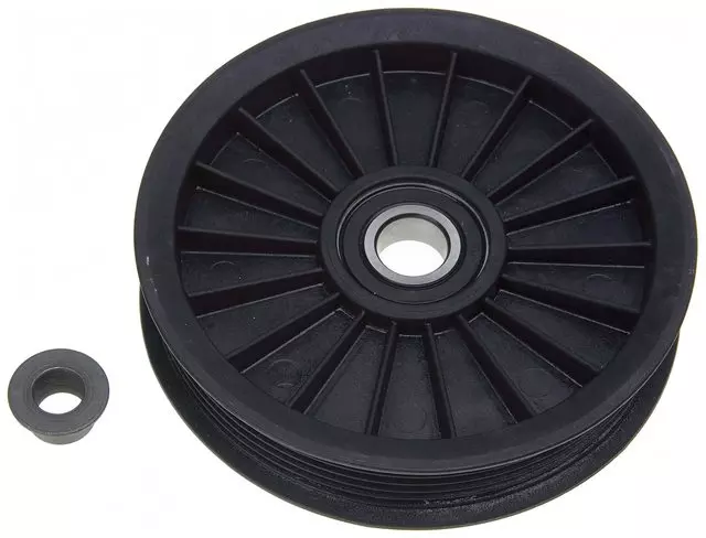 38034 - Belts and Cooling: Flanged Idler Pulley with 12 mm Bushing for Chevrolet: Astro, LLV, S10, S10 Blazer | Chrysler: Grand Voyager, Town &amp; Country, Voyager | Dodge: Caravan, Grand Caravan | GMC: S15, Safari, Sonoma | Jeep: Liberty, Wrangler Image