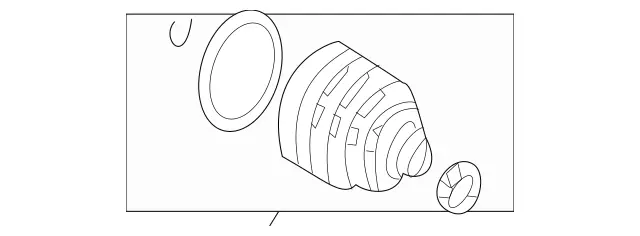 2213600375 - Front Axle: Repair Kit, Boot for Mercedes-Benz: C300, C350, CL550, E250, E350, E550, E63 AMG, E63 AMG S, GLK250, GLK350, S350, S500, S550 Image
