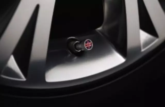 Styled Valve Stem Caps - Black Jack - Jaguar (C2D24287)