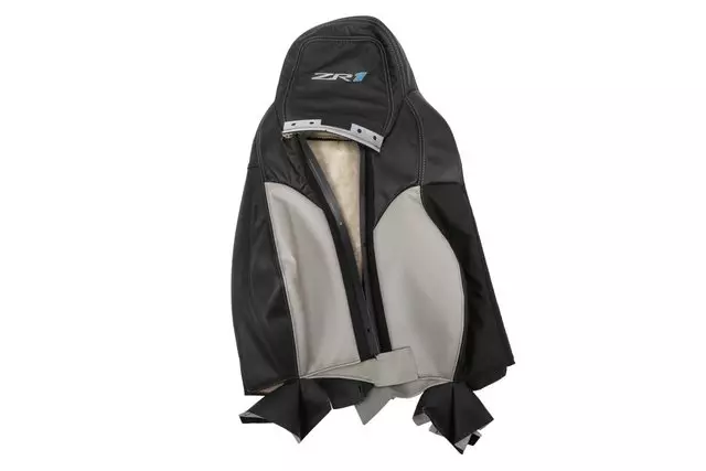Ebony and Light Titanium Passenger Seat Back Coverr - GM (19250467)