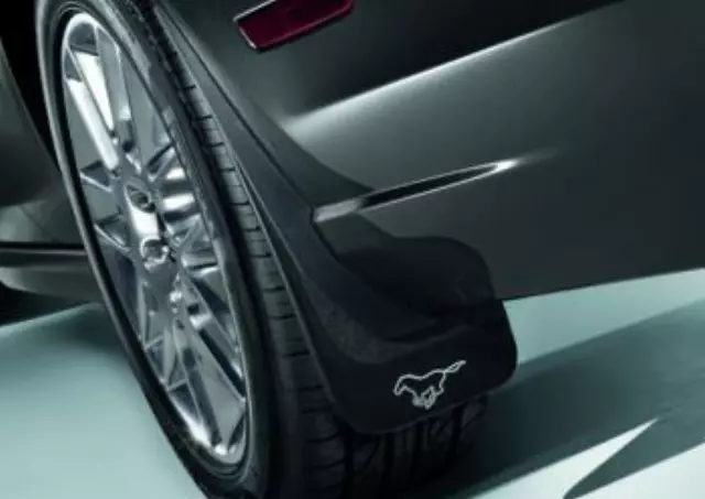 AR3Z16A550AC - Exterior: 2010-2012 Ford Mustang Rear Splash Guard Mud Flaps for Ford: Mustang Image