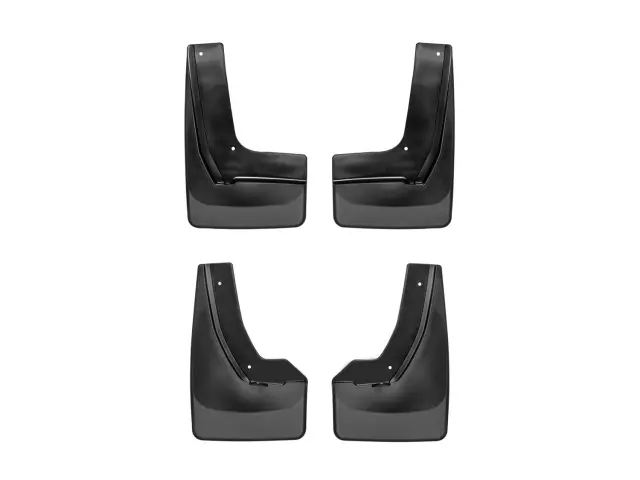 110104120104 - : Black MudFlap No-Drill DigitalFit® MudFlap Kit for WeatherTech Image