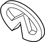 62892CM80A - Body: Emblem for Infiniti Image