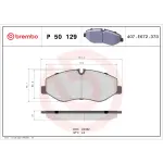 P50129 - : PRIME Low-Met Brake Pad Set for Brembo Image