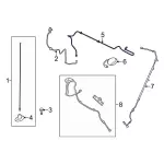 BC3Z18812B - : Antenna Cable for Ford: F-250 Super Duty, F-350 Super Duty, F-450 Super Duty Image