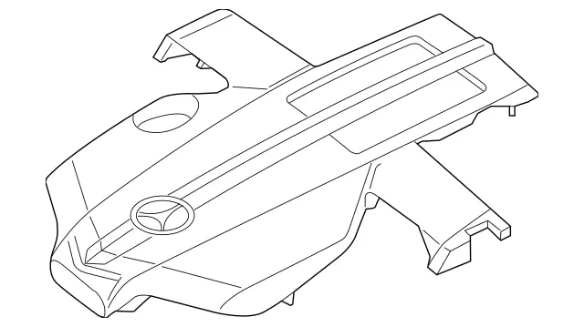 2760108904 - Chassis Sheet Metal Parts/Air Intake: Engine Cover for Mercedes-Benz: CLS400, GL450, GLE400, GLE550e, GLS450, ML400, S450, S550e, SL400, SL450 Image image