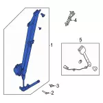 LJ8Z58611B09AB - Electrical: Seat Belt Assembly for Ford: Mustang Mach-E Image