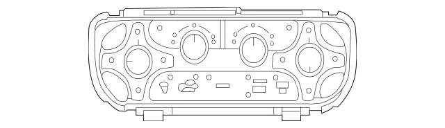 4639069300 - Heating and Ventilation: Operating Unit for Mercedes-Benz: G550 4x4, G63 AMG, G65 AMG Image