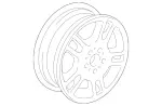 6647215764 - : Wheel 10-hole 8.5x17 for Mercedes-Benz: E320, E500, E55 AMG Image