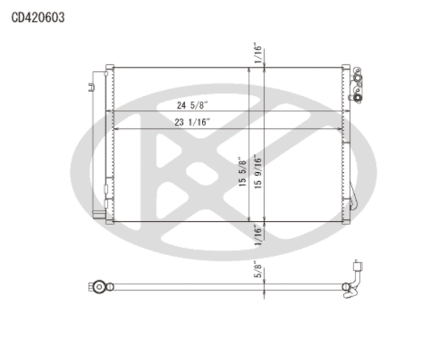 CD420603 - : Koyorad A/C Condenser for Koyo Image