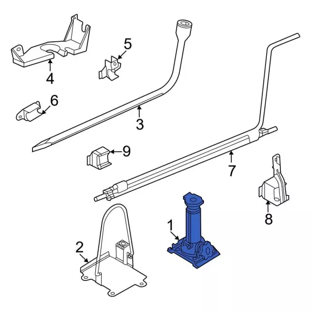 Floor Jack - Ford (AC3Z-17080-D)