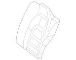 20792031019E43 - : Outer Cov, Rear Seat Backr for Mercedes-Benz Image