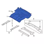 JL1Z4011215B - Body: Rear Floor Pan for Ford Image