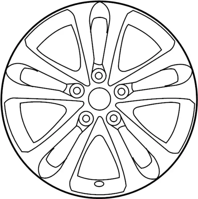 D0C003EV1A - : Wheel, Alloy for INFINITI: FX35, FX37, FX50, QX70 Image