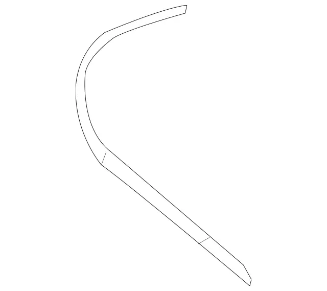 209885102164 - Attachment Parts: Trim Bar for Mercedes-Benz: CLK320, CLK350, CLK500, CLK55 AMG, CLK550, CLK63 AMG Image