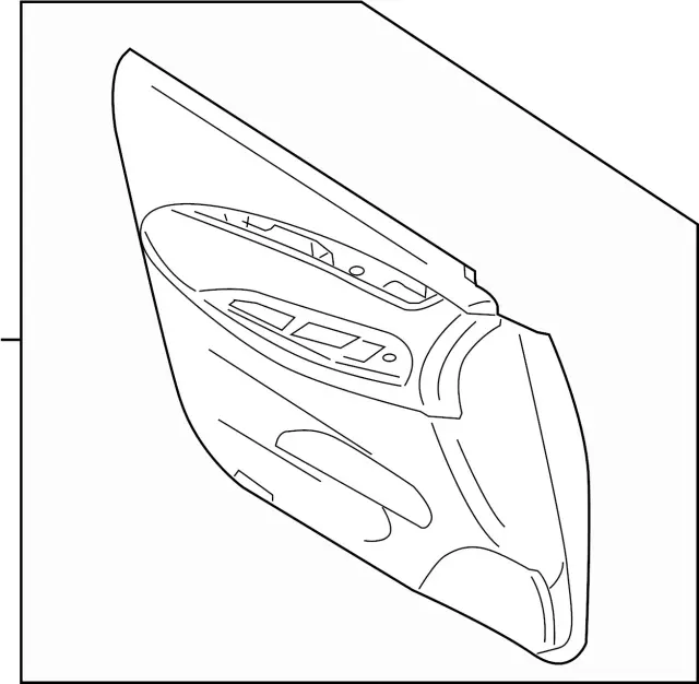 809011UR3D - Body: Door Trim Panel for INFINITI: EX37, QX50 Image